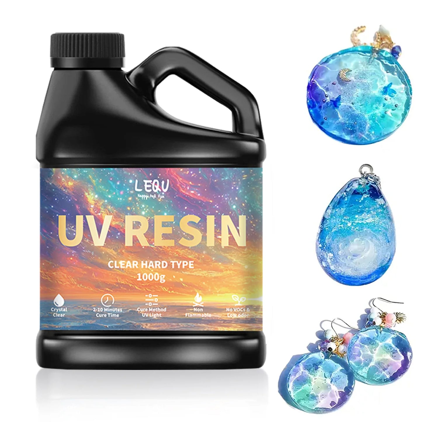 500g/1000g UV Epoxy Resin Glue High Clarity Fast Drying Adhesive High Hardness DIY Supplies For Resin Glue Jewelry Making