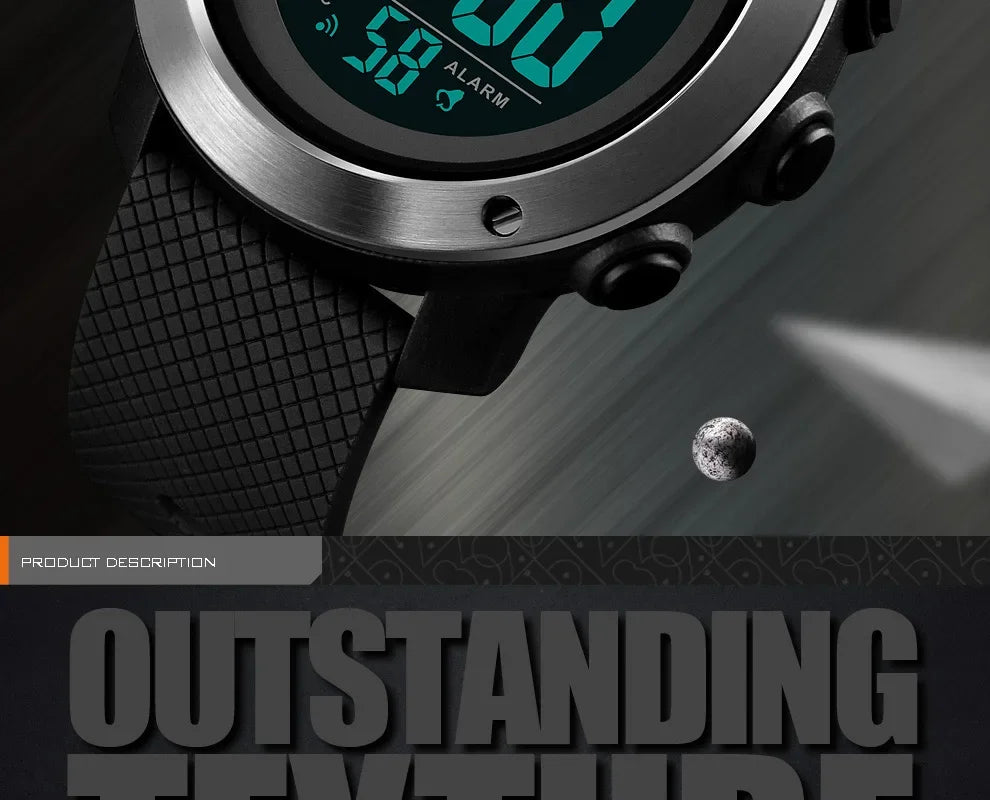 SKMEI 1426 Sports Waterproof Digital Watch for Men Stopwatch Electronic LED Display Mens Wristwatches Reloj Masculino Clock 1416