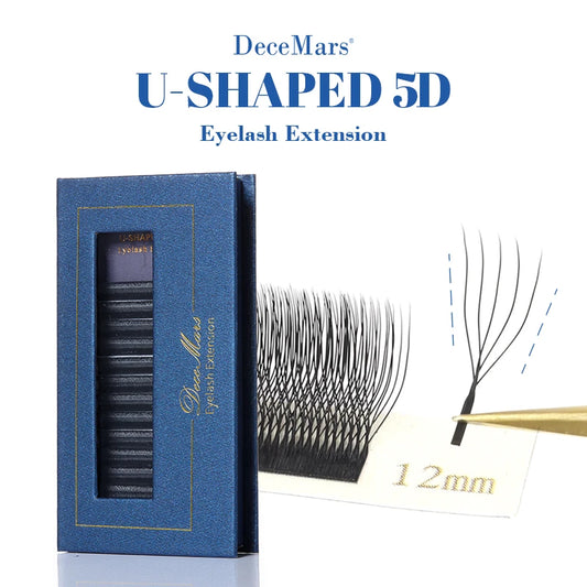 DeceMars U-Shaped 5D Eyelash Extensions (12lines/Tray)