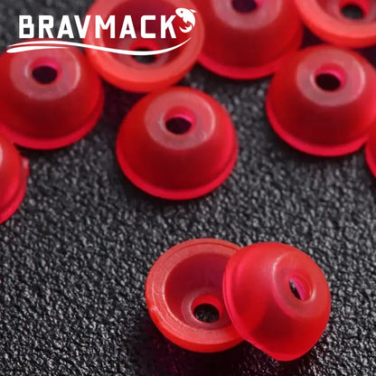 100pcs Luminous Half Round Stopper Beads Fishing for Sea Fishing Floating Tackle Fishing Tools Fishing Accessories