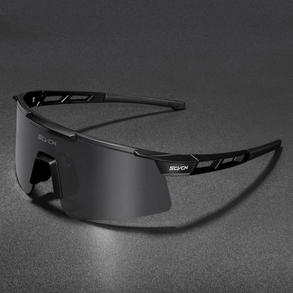 SCVCN Photochromic Cycling Glasses Bike Mountain Bicycle Golf UV400 Sunglasses Sport Protection Glasses for Men Women Baseball