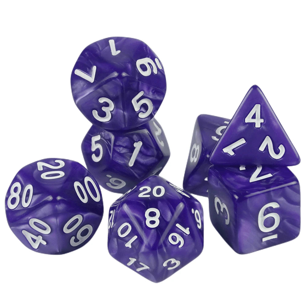 Custom Dice DND Marble Dice Various Colours Available And Beautiful Marble Effect Pearl Veins Effect For Party Roll Playing Game