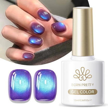 BORN PRETTY 10ml Brown Purple Black Red Cat Magnetic Gel Polish Manicure Soak Off UV Gel Nail Art Varnish Autunm Winter Nails