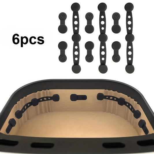 6pcs/2sets Magnetic Silicone Buckles for Air Fryer - Non-Stick Parch Clips, Magnetic Fasteners, Compatible with /Air Fryer Ovens