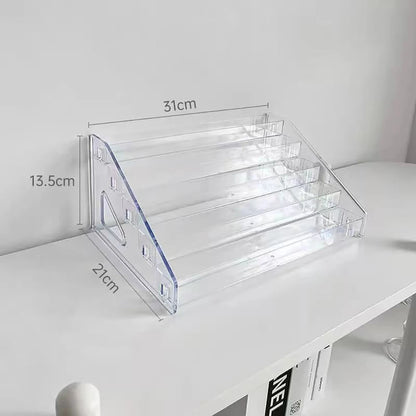 Transparent Storage Box Makeup Organizer Cosmetic Display Case Jewelry Organizer Desktop Holder Clear Makeup Organizer