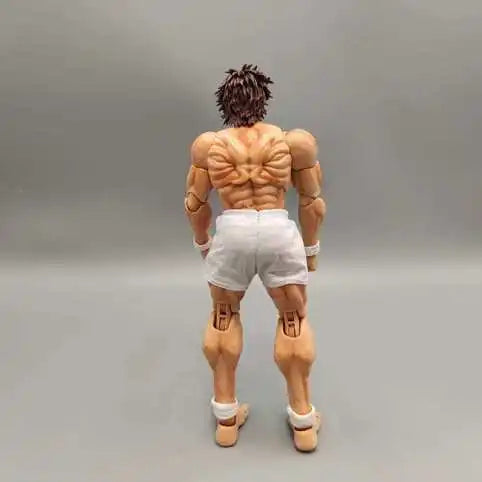 kucikuji 1/12 Scale Anime Baki Hanma Oni Action Figure Real Man Assembly Model Figurine Office Desktop Decoration Ornaments