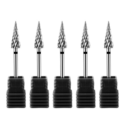 Tip Tungsten Carbid Nail Drill Bits Electric Manicure Drill Accessory Milling Cutters for Nail Gel Polish Remover Nail Tools