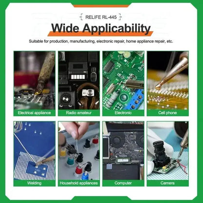 RELIFE RL-445 0.3/0.4/0.5/0.6mm High Purity Rosin Core Solder Wire for Mobile Phone Electronic Parts Repair Solder Wire Tool