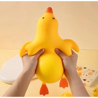 Cute Soft Duck Goose Squishy Toy Stretchable Squeeze Stress Relief Decompression Fidget Toy for Kids Adults Best Friend Gift