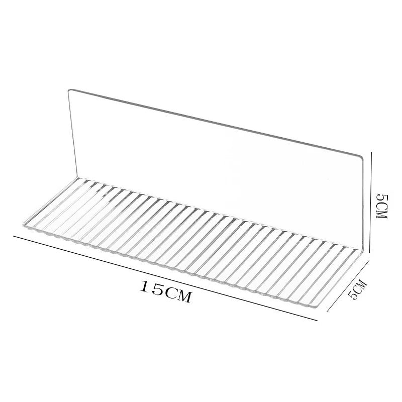 Self-Adhesive Transparent Acrylic Wall Mounted Figures Display Shelf Character Models Storage Rack Toy Stand Aromatherapy Holder