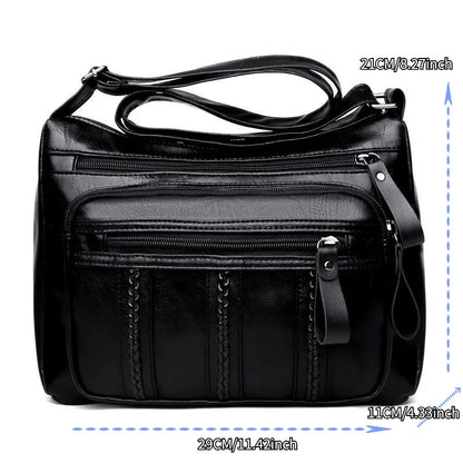 2025 New Large Capacity Middle aged Women's Bag Multi layer Lightweight Mother Bag Crossbody Bag Elderly Bag Shoulder Bag