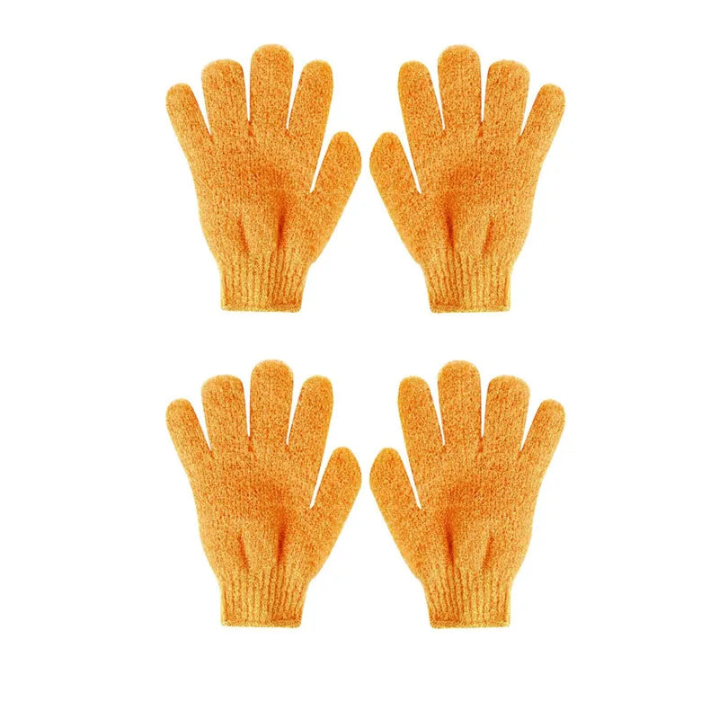 1/2/3pairs Exfoliating Bath Gloves Double Sided Bath Gloves For Beauty Spa Massage Skin Shower Scrubber Bathing Accessories