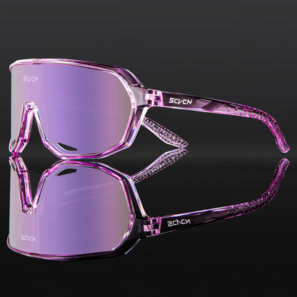 SCVCN Men Cycling Glasses Photochromic Sunglasses Mountain Bike Road Bicycle Eyewear MTB Cycle Goggles Sports UV400 Glasses Hot