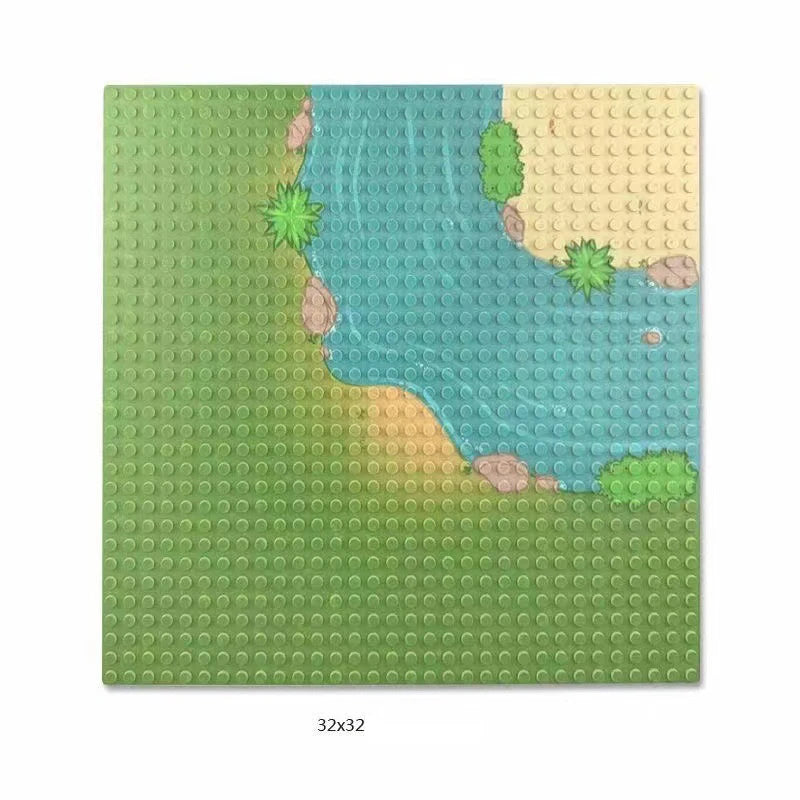 32x32x16x16 Dots Classic Base Plates MOC DIY Plastic Bricks Baseplates City Dimensions Building Blocks Figures Construction Toys