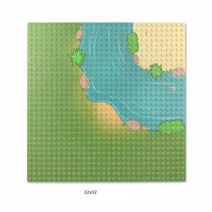 32x32x16x16 Dots Classic Base Plates MOC DIY Plastic Bricks Baseplates City Dimensions Building Blocks Figures Construction Toys