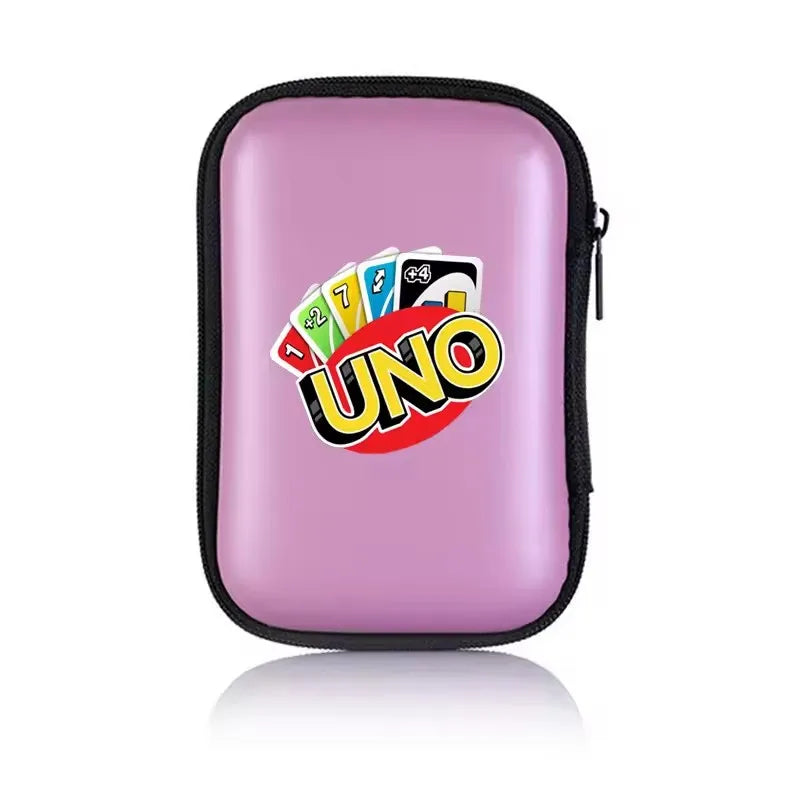 UNO Travel Zipper Case Carry Board Game Cards Storage Package For Kids Fan Entertainment Card Holder Mini Bag