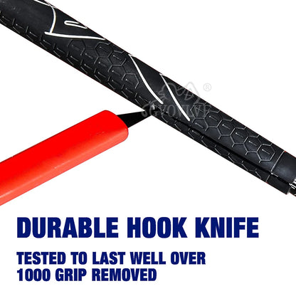 1 piece Golf Retractable Hook Bladed Knife Portable Tool for Re-gripping Golf Clubs Golf Accessories High Strength Carbon Steel