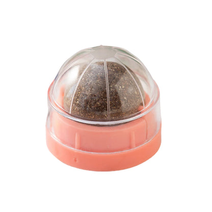 Interactive Spinning Catnip & Mint Ball for Cats Natural Dental Care Chew Toy Hairball Control Kitten Chew Toy