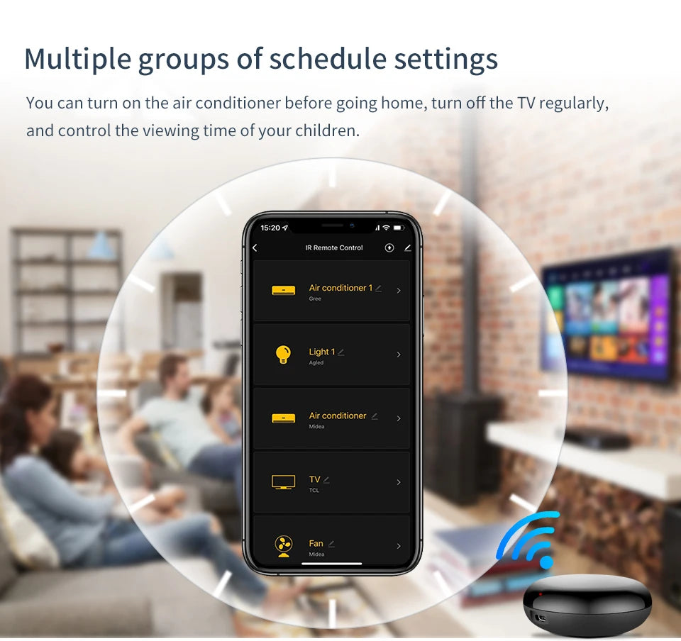 Tuya WiFi IR Remote Controler Smart Universal Infrared Smart Home APP Voice Control for TV Via Smart Life APP Alexa Google Home