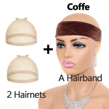 Velvet Wig Grips Headband Adjustable Grip Headbands For Lace Frontal Wigs Non-slip Soft Velvet Wig Grips Headband To Hold Wig