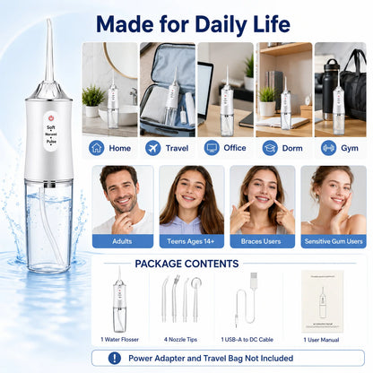 Powerful Water Oral Irrigation Irrigator Jet Ultrasound Air Ipx7 Waterproof Mouthwash Machines Dental Floss Flosser Irigator