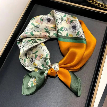 Scarf 100% Silk Bandana Women Square Scarves Wrap Kerchief Spring Fashion Luxury High Quality Headband Hijab Shawls 2026