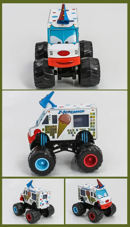 Disneyalloydie-castDisney Pixar car Bigfoot ice cream bar tall car glasses McQueen truck toy car model toy car gift for children