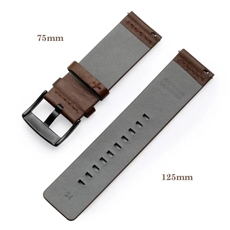 20mm 22mm Watch band Quick release Leather Strap for Samsung Galaxy Watch 3 Active2 40 44mm huawei watch gt 2 WatchBand 18 24mm