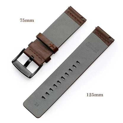20mm 22mm Watch band Quick release Leather Strap for Samsung Galaxy Watch 3 Active2 40 44mm huawei watch gt 2 WatchBand 18 24mm