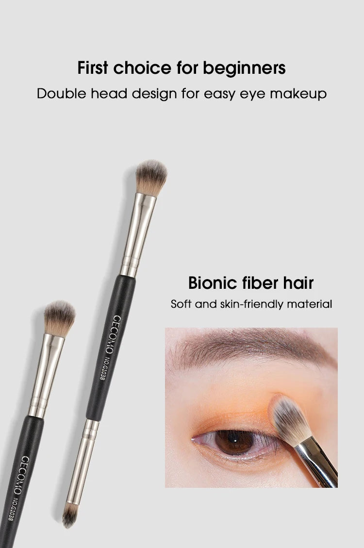 Double-headed painting eyeshadow brush novice makeup brush soft hair does not eat powder natural dizzy dye easy makeup