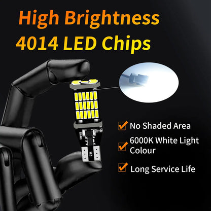 10-pack T15 W16W 921 912 T16 LED high-power ultra-bright bulbs suitable for car turn signal, brake, and reverse light replacemen