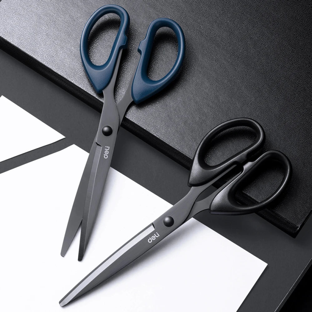 1/2Pcs 210/175mm Black Stainless Steel Scissors Business Office Stationery Home Tailor Shears Kitchen Knife Cutter Cutting