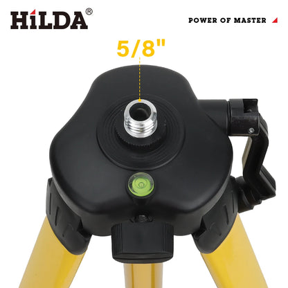 HILDA Laser Level Tripod 1.2M/1.5M 5/8 Inch Adjustable Height Thick Ferroalloy Tripod Laser Level Stand Base for Self Leveling