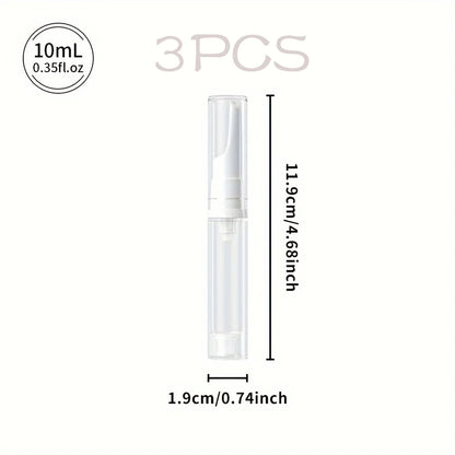 5/10/15ml Clear Foundation Dispenser Bottle Portable Travel Essence Sample Container Airless Vacuum Eye Gel Cream Empty Tubes