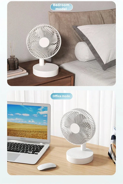 Youpin Fan Small White Desktop Timer Mute With Four-speed Adjustable Portable Fan Recharging Models Detachable Desk fan