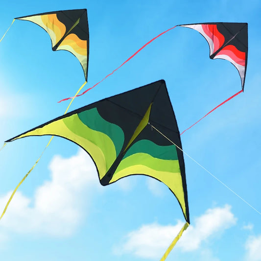 YongJian Large Beach Delta Kite for Adults  Extremely Easy to Fly for Beginners Comes with 100m String Kite Handle