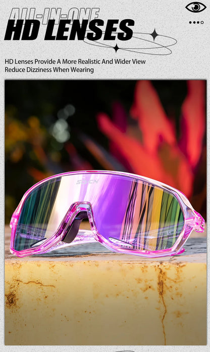 SCVCN Cycling Glasses Outdoor Sports Bicycle Sunglasses UV400 Running Eyewear Men MTB Cycling Sunglasses Road Bike Glasses
