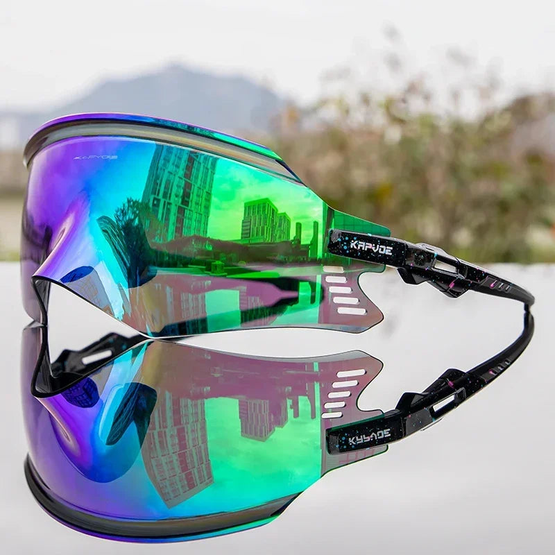 2025 Kapvoe Sport Sunglasses Road Bike Mountain Bicycle Cycl Glasses Riding Goggle Sports Eyewear for Man Women Cycling Glasses