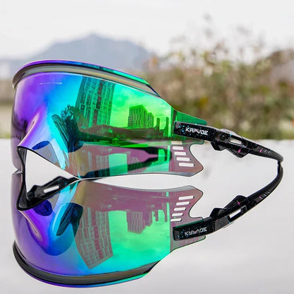 2025 Kapvoe Sport Sunglasses Road Bike Mountain Bicycle Cycl Glasses Riding Goggle Sports Eyewear for Man Women Cycling Glasses