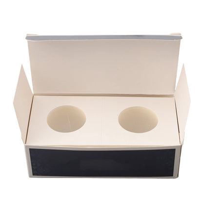 1 Set Coin Storage Stamp Holder Square Cardboard Case Coin Album Collection Coin Holders Flip Clip Coin Capsules Cover Storage