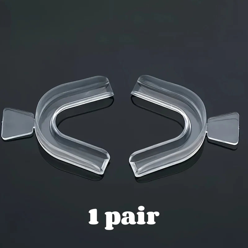1-4pair Unisex Teeth Aligner Silicone Invisible Dental Orthopedic Tray for Whitening Straightening Nighttime Use Teeth Care Tool