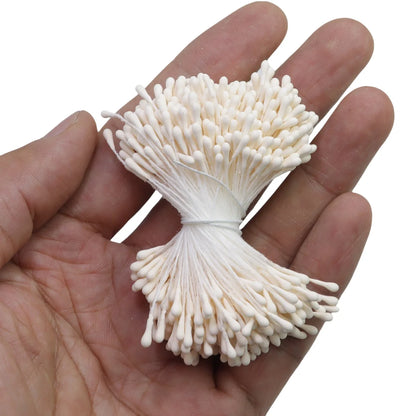 400pcs 2mm Moulti Options Artificial Flower stamen Mini Pearl Floral pistil For Wedding Party Home Decoration DIY Accessories