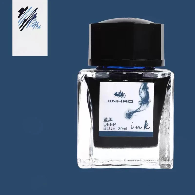 JINHAO 30ml Fountain Pen Ink Non-carbon Cartridge Refill Glass Bottled Fountain Pen Ink Stationery Office School Supplies