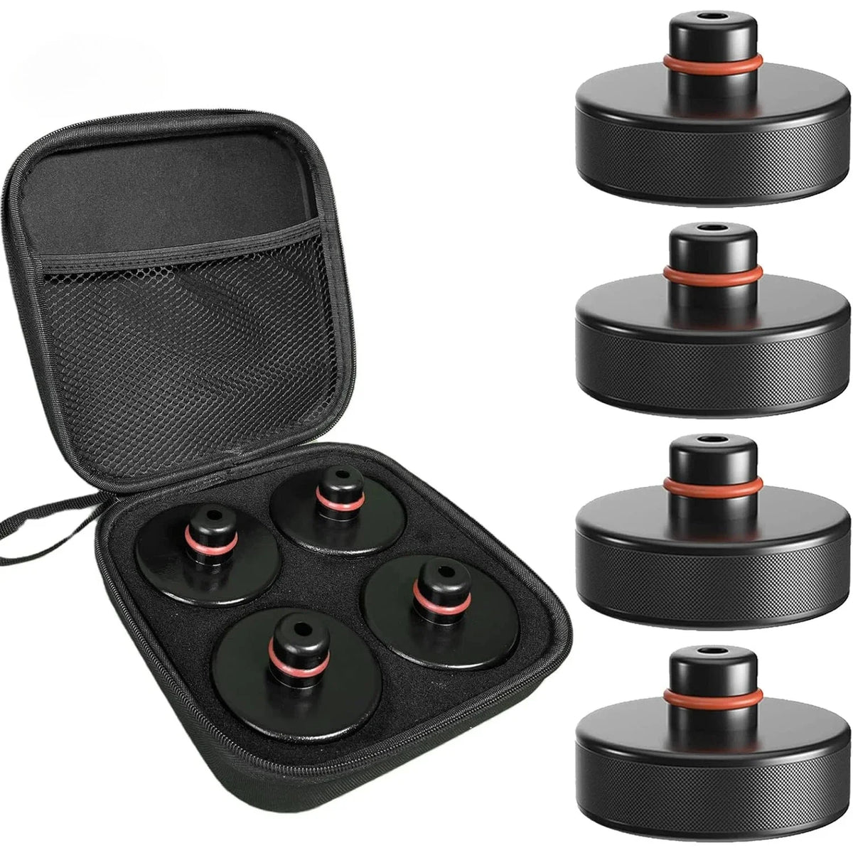 Tesmayx Lifting Jack Pad for Tesla Model 3 S X Y Juniper, 4 Pucks with Storage Case, Accessories for Tesla Vehicles 2013 to 2026
