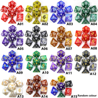 Custom Dice DND Marble Dice Various Colours Available And Beautiful Marble Effect Pearl Veins Effect For Party Roll Playing Game