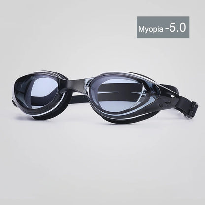 Plating Myopia Swim Goggles Men Women Professional Swimming Pool Water Sports Waterproof Glasses Anit Fog UV Shield Eyewear New