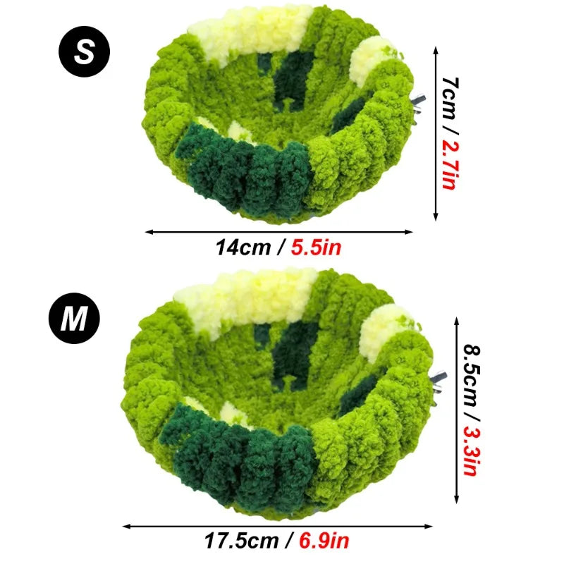 Autumn Winter Warm Cozy Bird Nest Plush Parrot Round Sleeping Bed House Toys for Small Animal Pet Bird Parrot Cage Accessories