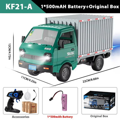 ZWN 1:16/1:18 RC CAR Simulation Drift Climbing Truck Led Light Small Cargo Remote Control Electric Toy Model for Kids Gifts