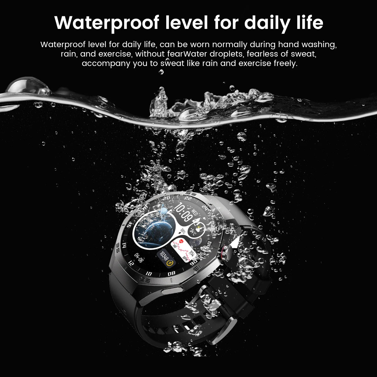 2025 New GT5 Pro Smart Watch Men AMOLED Screen GPS Motion trajectory Heart Rate Monitr Bluetooth Call SmartWatch Waterproof Band