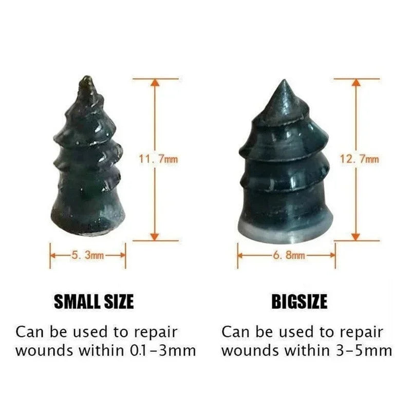 Vacuum Tyre Repair Nail Tire Puncture 10/30pcs Screws Motorcycle Fitting Set Tubeless Wheel Repair Punctures Kit Patches for Car